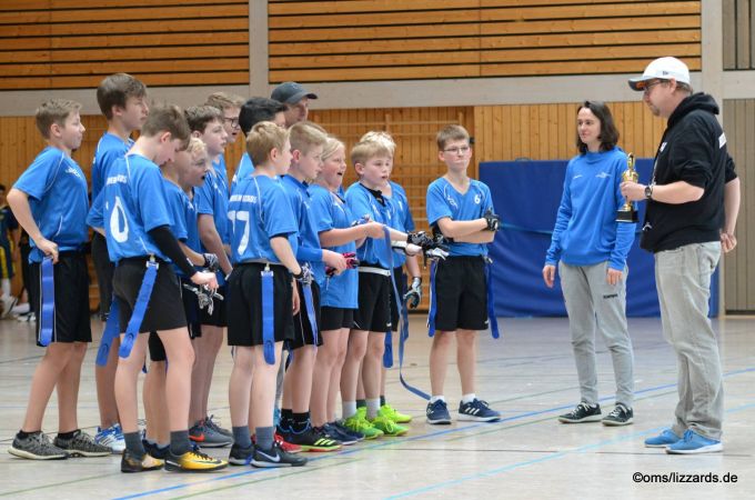 Kelkheim Lizzards U13 Flagliga Mitte Finaltag 2019 - Siegerehrung