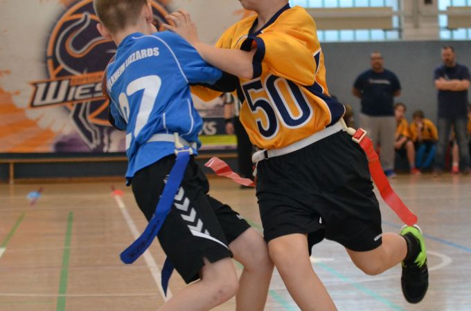 Kelkheim Lizzards vs. Wiesbaden Phantoms - U13 Flag Football - Flagliga Mitte Winter 2019