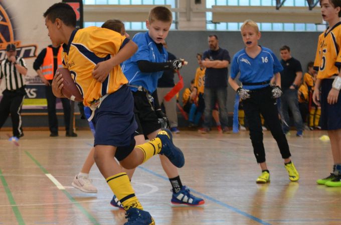 Kelkheim Lizzards vs. Wiesbaden Phantoms - U13 Flag Football - Flagliga Mitte Winter 2019