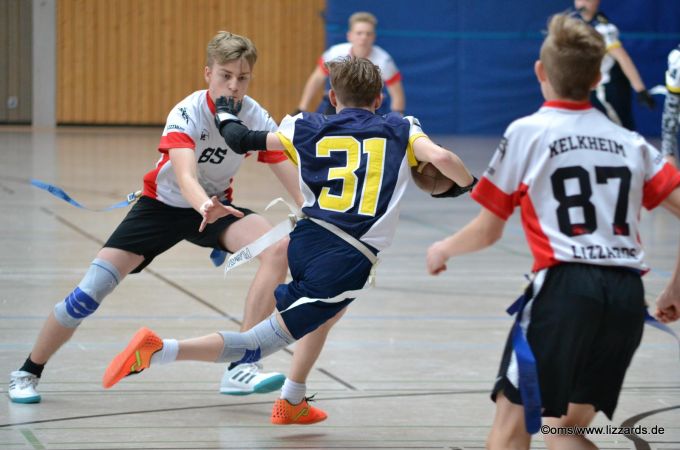 Kelkheim Lizzards vs. Hanau Hornets U16 Flag Football - Flagliga Mitte Winter 2019