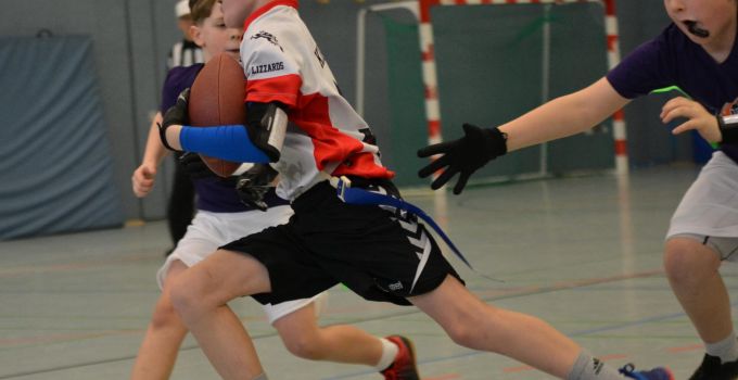 Kelkheim Lizzards vs. Frankfurt Universe - U13 Flag Football - Flagliga Mitte Winter 2019