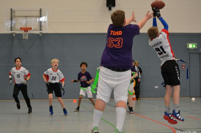 Kelkheim Lizzards vs. Frankfurt Universe - U13 Flag Football - Flagliga Mitte Winter 2019