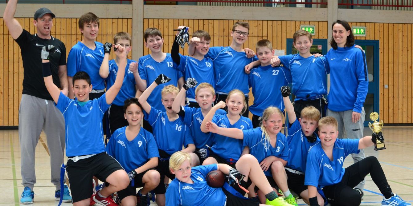 Ohne Niederlage zum Titel - U13 Flag Team der Lizzards