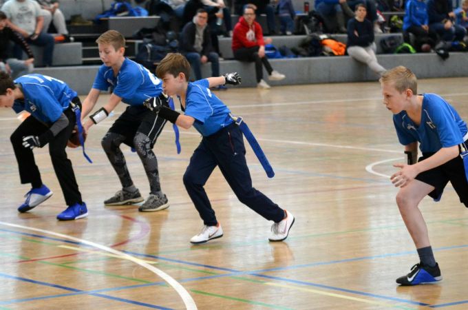 Kelkheim Lizzards vs. Wiesbaden Phantoms - U13 Flag Football - Flagliga Mitte Winter 2019