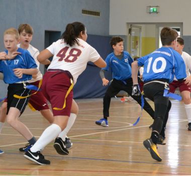 Kelkheim Lizzards vs. Bürstadt Redskins - U13 Flag Football - Flagliga Mitte Winter 2019