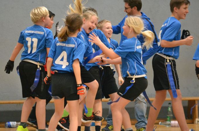 Kelkheim Lizzards vs. Bürstadt Redskins - U13 Flag Football - Flagliga Mitte Winter 2019