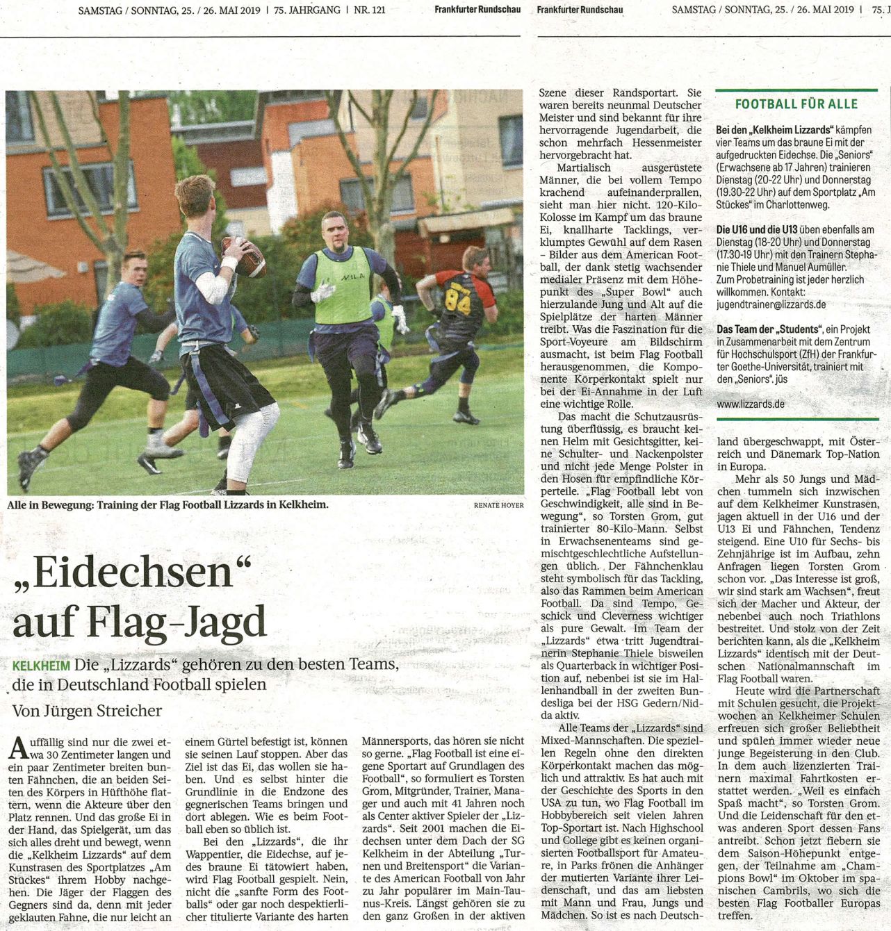 Artikel in der Frankfurter Rundschau ©J.Streicher/R.Hoyer/FR
