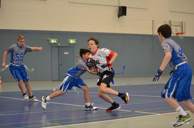 Kelkheim Lizzards vs. Darmstadt Diamonds - U13 Flag Football - Flagliga Mitte Winter 2019