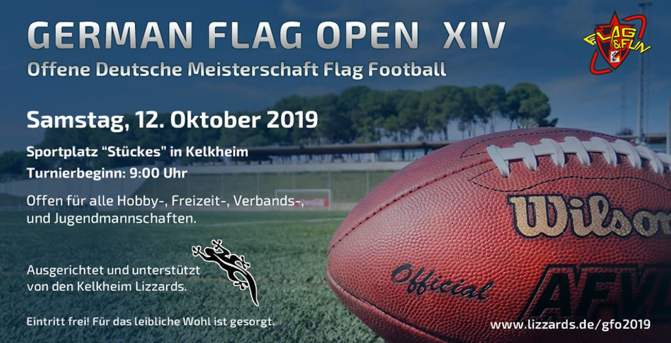 Die German Flag Open XIV werden 2019 in Kelkheim ausgetragen