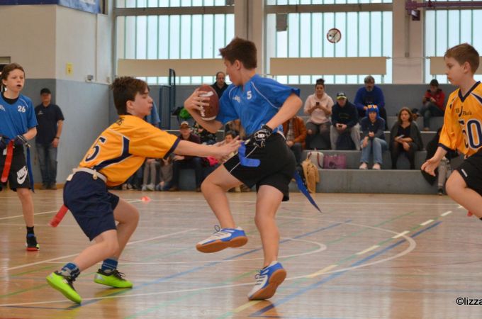 Kelkheim Lizzards vs. Wiesbaden Phantoms - U13 Flag Football - Flagliga Mitte Winter 2019