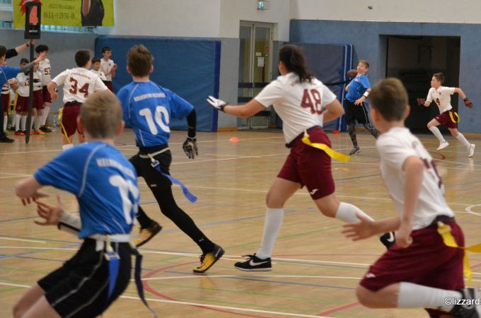 Kelkheim Lizzards vs. Bürstadt Redskins - U13 Flag Football - Flagliga Mitte Winter 2019