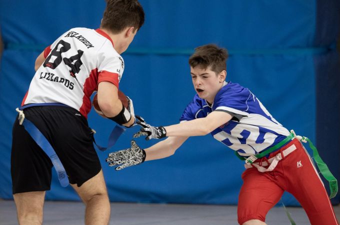 Kelkheim Lizzards vs. Rodgau Pioneers U16 Flag Football - Flagliga Mitte Winter 2019