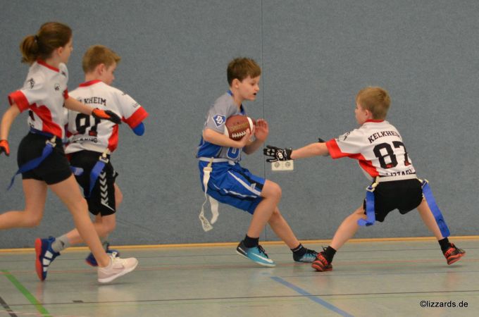 Kelkheim Lizzards vs. Darmstadt Diamonds - U13 Flag Football - Flagliga Mitte Winter 2019