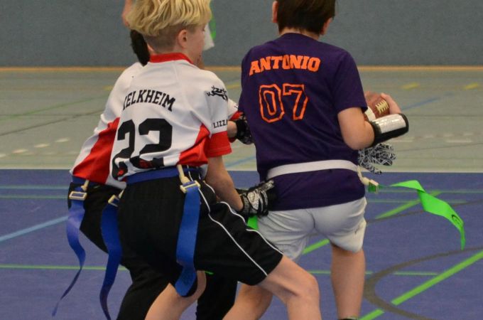 Kelkheim Lizzards vs. Frankfurt Universe - U13 Flag Football - Flagliga Mitte Winter 2019