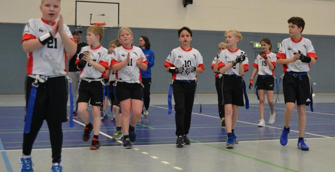 Kelkheim Lizzards vs. Frankfurt Universe - U13 Flag Football - Flagliga Mitte Winter 2019