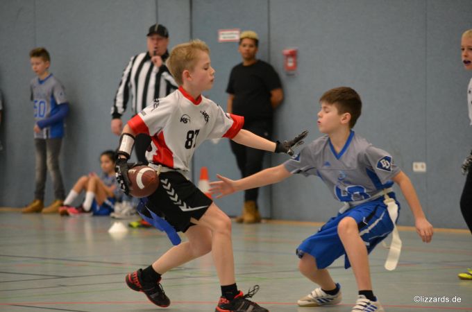 Kelkheim Lizzards vs. Darmstadt Diamonds - U13 Flag Football - Flagliga Mitte Winter 2019