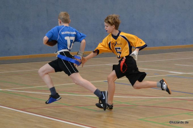 Kelkheim Lizzards vs. Wiesbaden Phantoms - U13 Flag Football - Flagliga Mitte Winter 2019