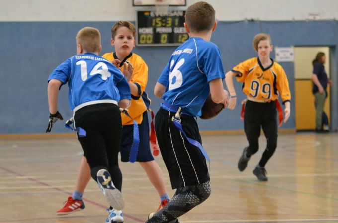 Kelkheim Lizzards vs. Wiesbaden Phantoms - U13 Flag Football - Flagliga Mitte Winter 2019