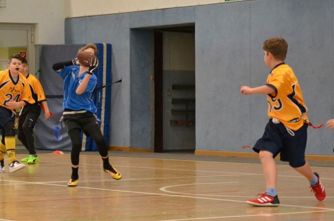 Kelkheim Lizzards vs. Wiesbaden Phantoms - U13 Flag Football - Flagliga Mitte Winter 2019