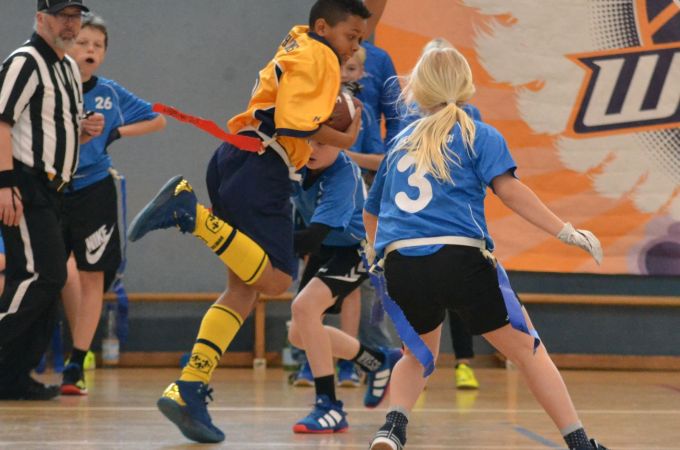 Kelkheim Lizzards vs. Wiesbaden Phantoms - U13 Flag Football - Flagliga Mitte Winter 2019