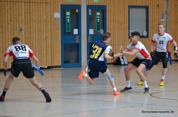 Kelkheim Lizzards vs. Hanau Hornets U16 Flag Football - Flagliga Mitte Winter 2019