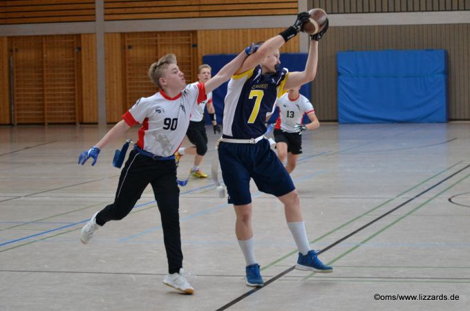 Kelkheim Lizzards vs. Hanau Hornets U16 Flag Football - Flagliga Mitte Winter 2019