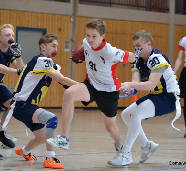 Kelkheim Lizzards vs. Hanau Hornets U16 Flag Football - Flagliga Mitte Winter 2019