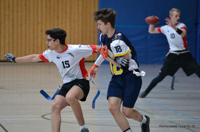 Kelkheim Lizzards vs. Hanau Hornets U16 Flag Football - Flagliga Mitte Winter 2019