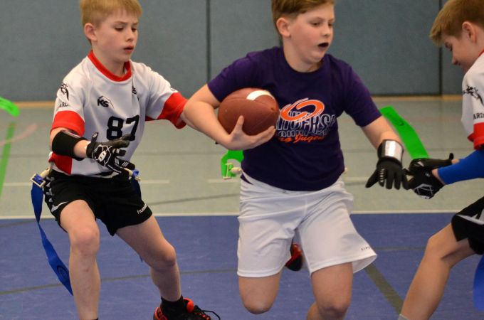Kelkheim Lizzards vs. Frankfurt Universe - U13 Flag Football - Flagliga Mitte Winter 2019