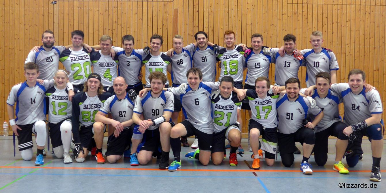 Finalteilnehmer beim Snow Bowl XVII: Odense Badgers und Kelkheim Lizzards