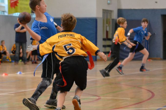 Kelkheim Lizzards vs. Wiesbaden Phantoms - U13 Flag Football - Flagliga Mitte Winter 2019