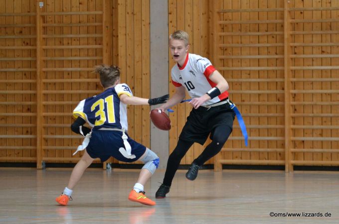 Kelkheim Lizzards vs. Hanau Hornets U16 Flag Football - Flagliga Mitte Winter 2019