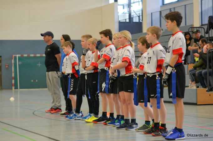 Kelkheim Lizzards vs. Darmstadt Diamonds - U13 Flag Football - Flagliga Mitte Winter 2019