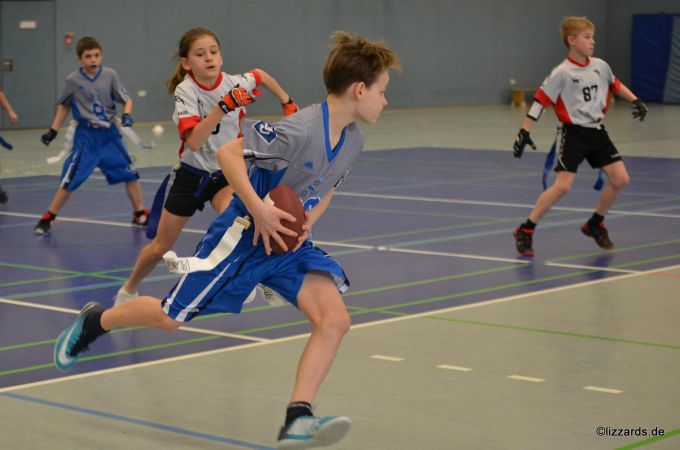 Kelkheim Lizzards vs. Darmstadt Diamonds - U13 Flag Football - Flagliga Mitte Winter 2019