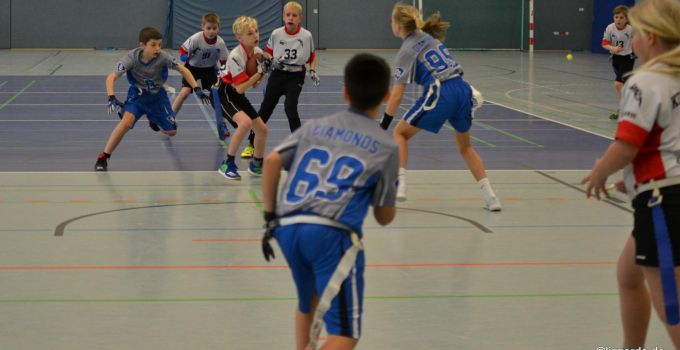 Kelkheim Lizzards vs. Darmstadt Diamonds - U13 Flag Football - Flagliga Mitte Winter 2019