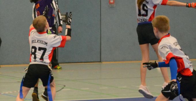 Kelkheim Lizzards vs. Frankfurt Universe - U13 Flag Football - Flagliga Mitte Winter 2019