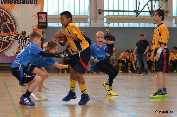 Kelkheim Lizzards vs. Wiesbaden Phantoms - U13 Flag Football - Flagliga Mitte Winter 2019