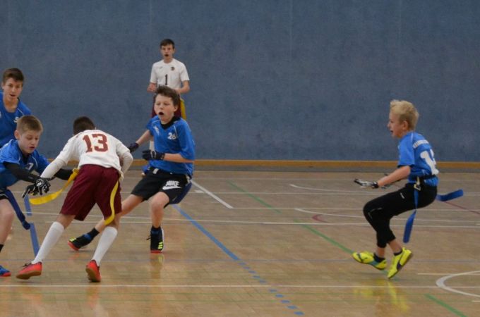 Kelkheim Lizzards vs. Bürstadt Redskins - U13 Flag Football - Flagliga Mitte Winter 2019