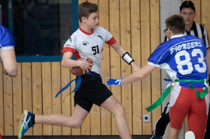 Kelkheim Lizzards vs. Rodgau Pioneers U16 Flag Football - Flagliga Mitte Winter 2019