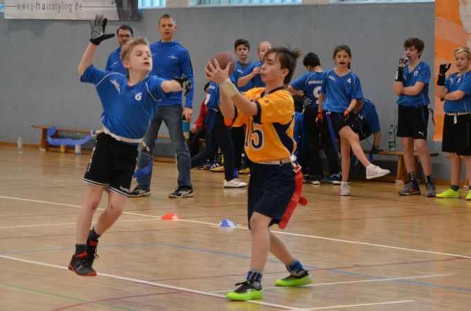 Kelkheim Lizzards vs. Wiesbaden Phantoms - U13 Flag Football - Flagliga Mitte Winter 2019