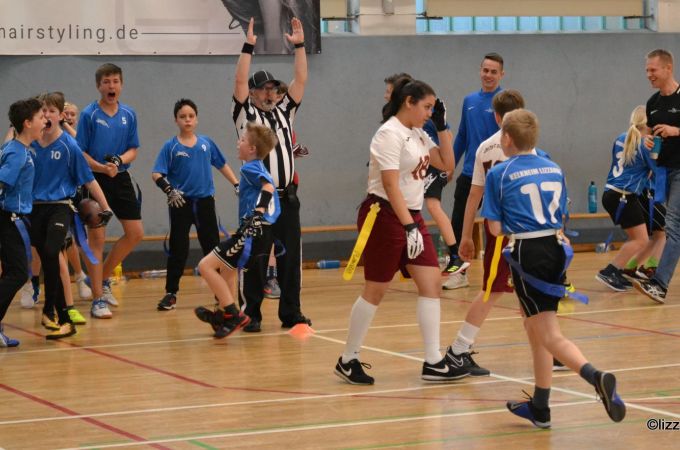 It's a Touchdown! A last second win! Kelkheim Lizzards vs. Bürstadt Redskins - U13 Flag Football - Flagliga Mitte Winter 2019