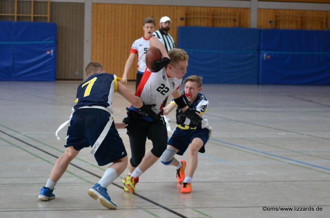 Kelkheim Lizzards vs. Hanau Hornets U16 Flag Football - Flagliga Mitte Winter 2019