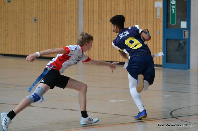 Kelkheim Lizzards vs. Hanau Hornets U16 Flag Football - Flagliga Mitte Winter 2019