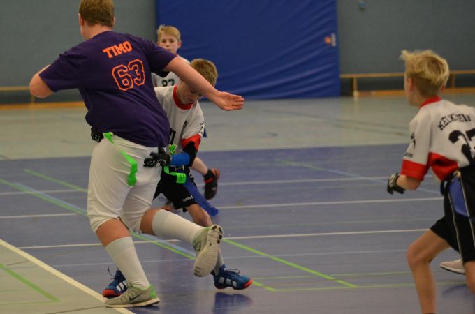 Kelkheim Lizzards vs. Frankfurt Universe - U13 Flag Football - Flagliga Mitte Winter 2019