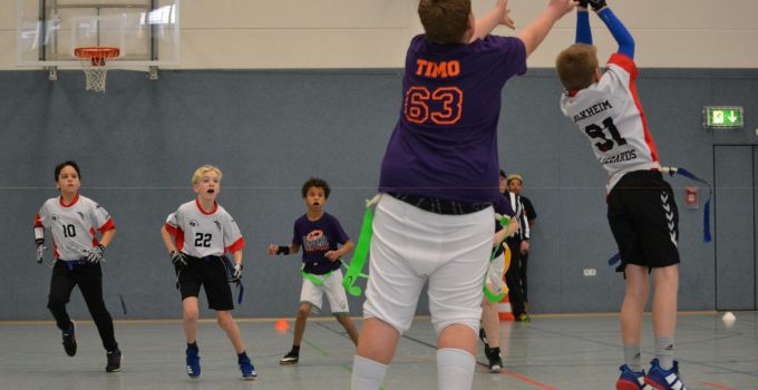 Kelkheim Lizzards vs. Frankfurt Universe - U13 Flag Football - Flagliga Mitte Winter 2019