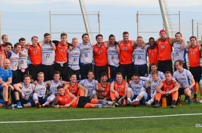 Walldorf Wanderers and Kelkheim Lizzards at Champions Bowl X 2019