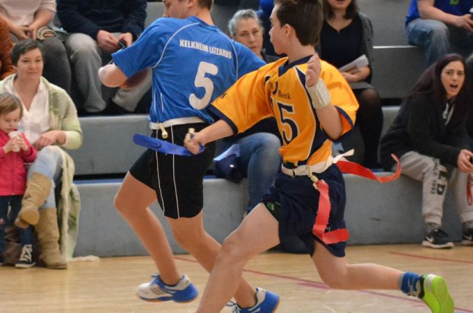 Kelkheim Lizzards vs. Wiesbaden Phantoms - U13 Flag Football - Flagliga Mitte Winter 2019