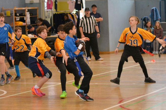 Kelkheim Lizzards vs. Wiesbaden Phantoms - U13 Flag Football - Flagliga Mitte Winter 2019