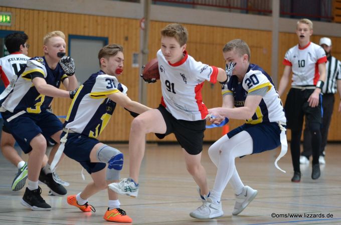 Kelkheim Lizzards vs. Hanau Hornets U16 Flag Football - Flagliga Mitte Winter 2019
