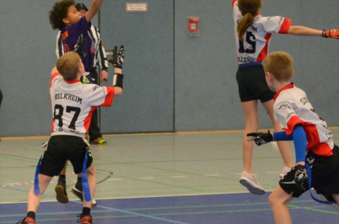 Kelkheim Lizzards vs. Frankfurt Universe - U13 Flag Football - Flagliga Mitte Winter 2019